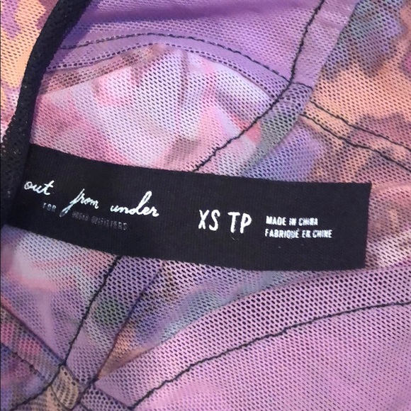 NWOT Out from Under purple mesh corset slip - Picture 3 of 3